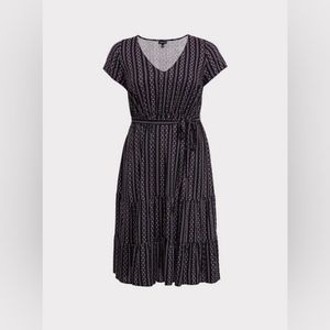 Midi Tiered Skater Dress